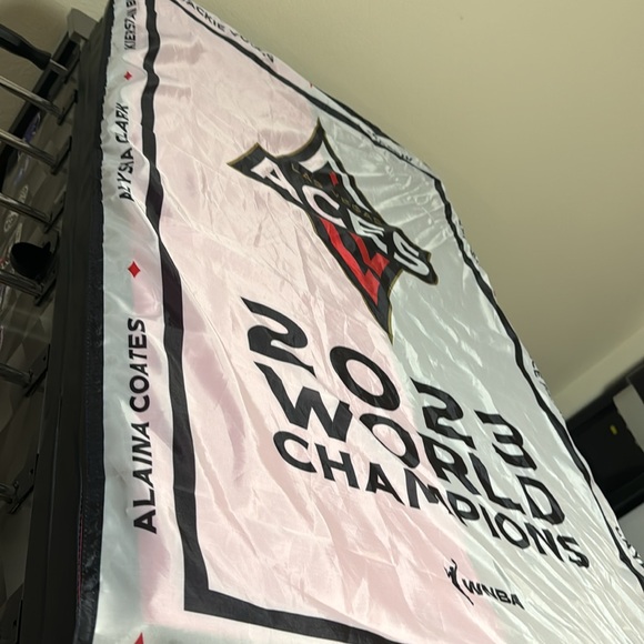 Las Vegas Aces banner. 2023 World Champions WNBA. - Picture 2 of 8